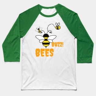 Bees Buzz Baseball T-Shirt